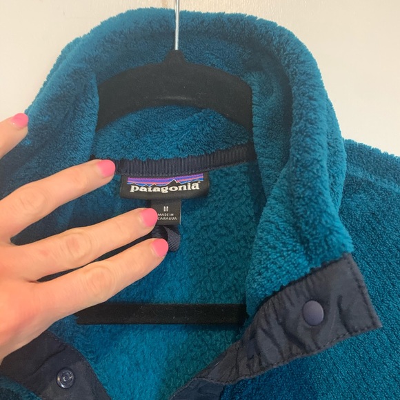 SOLD: Patagonia Teal pullover size W M 🌎🌝🌲 - Picture 2 of 9